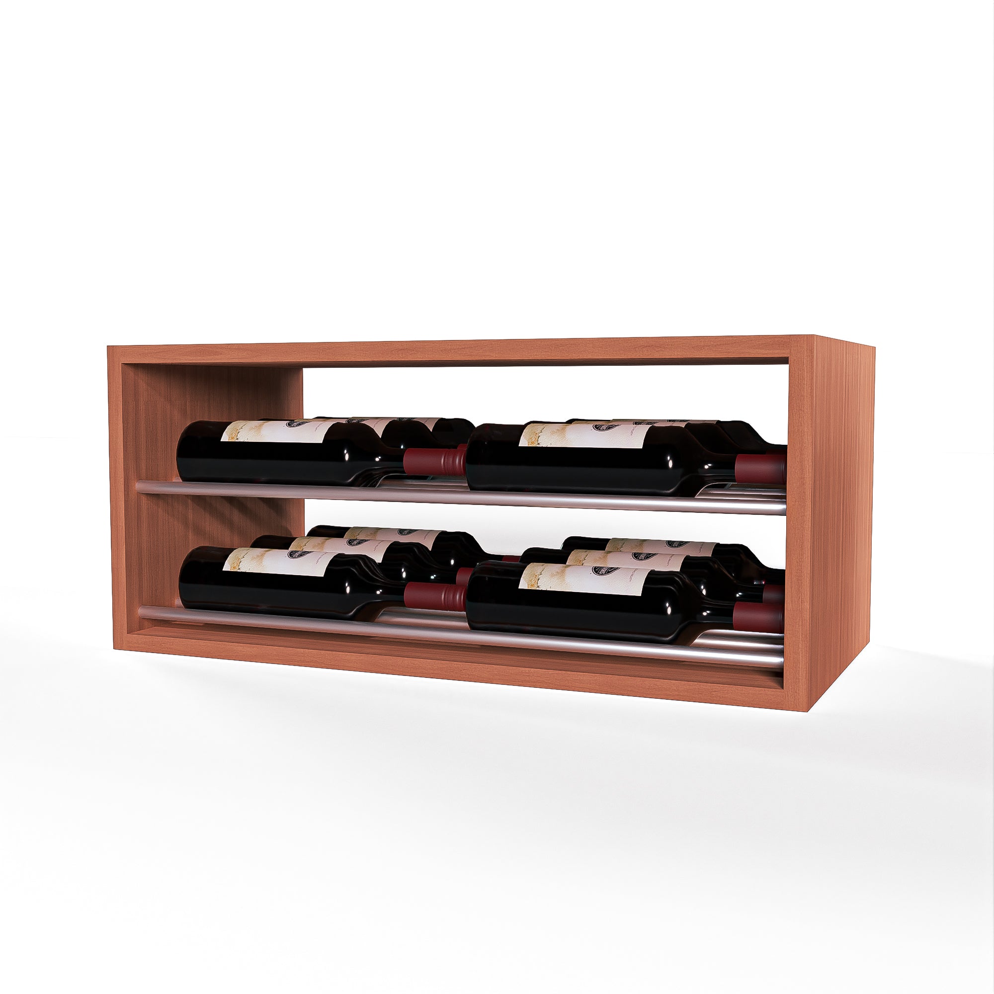 GrandCellar™ - 6 Column Horizontal Label-Forward Wine Display - 12