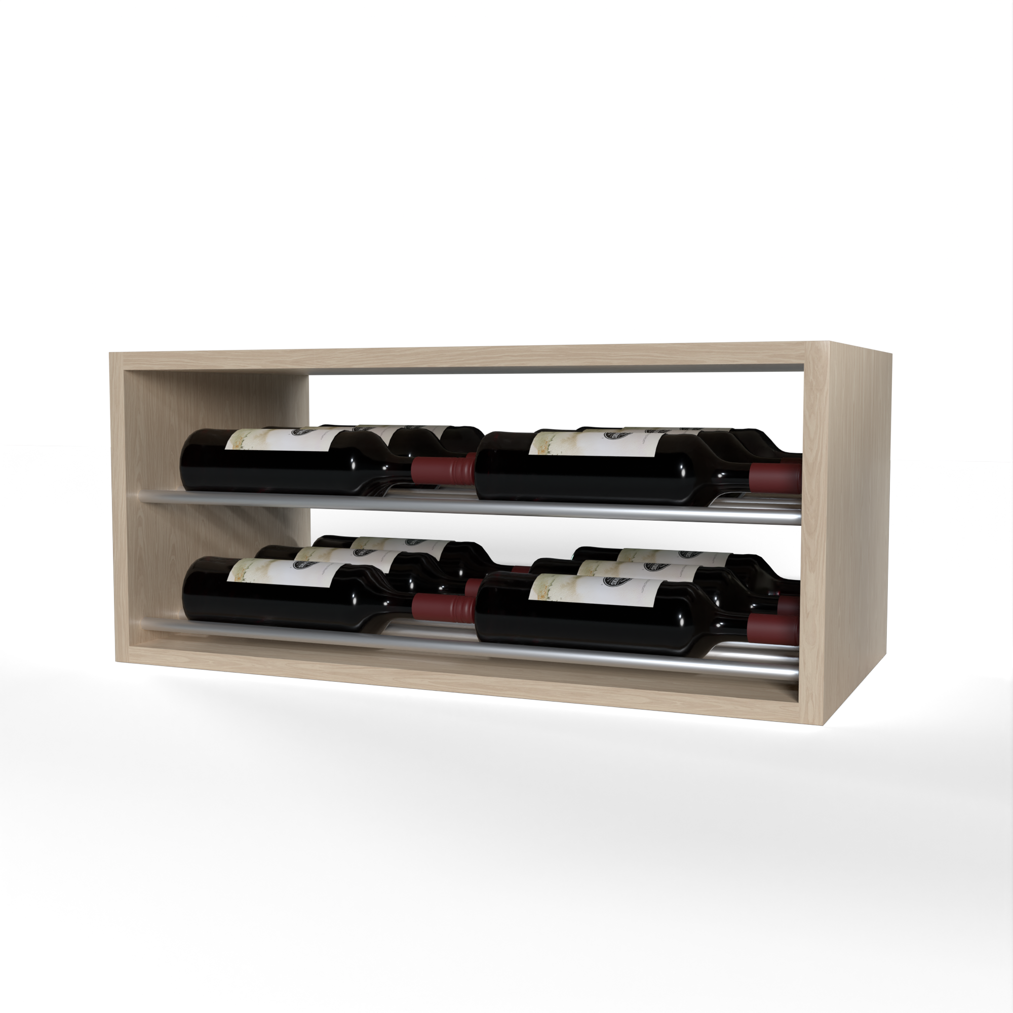 GrandCellar™ - 6 Column Horizontal Label-Forward Wine Display - 12