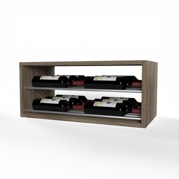 GrandCellar™ - 6 Column Horizontal Label-Forward Wine Display - 12