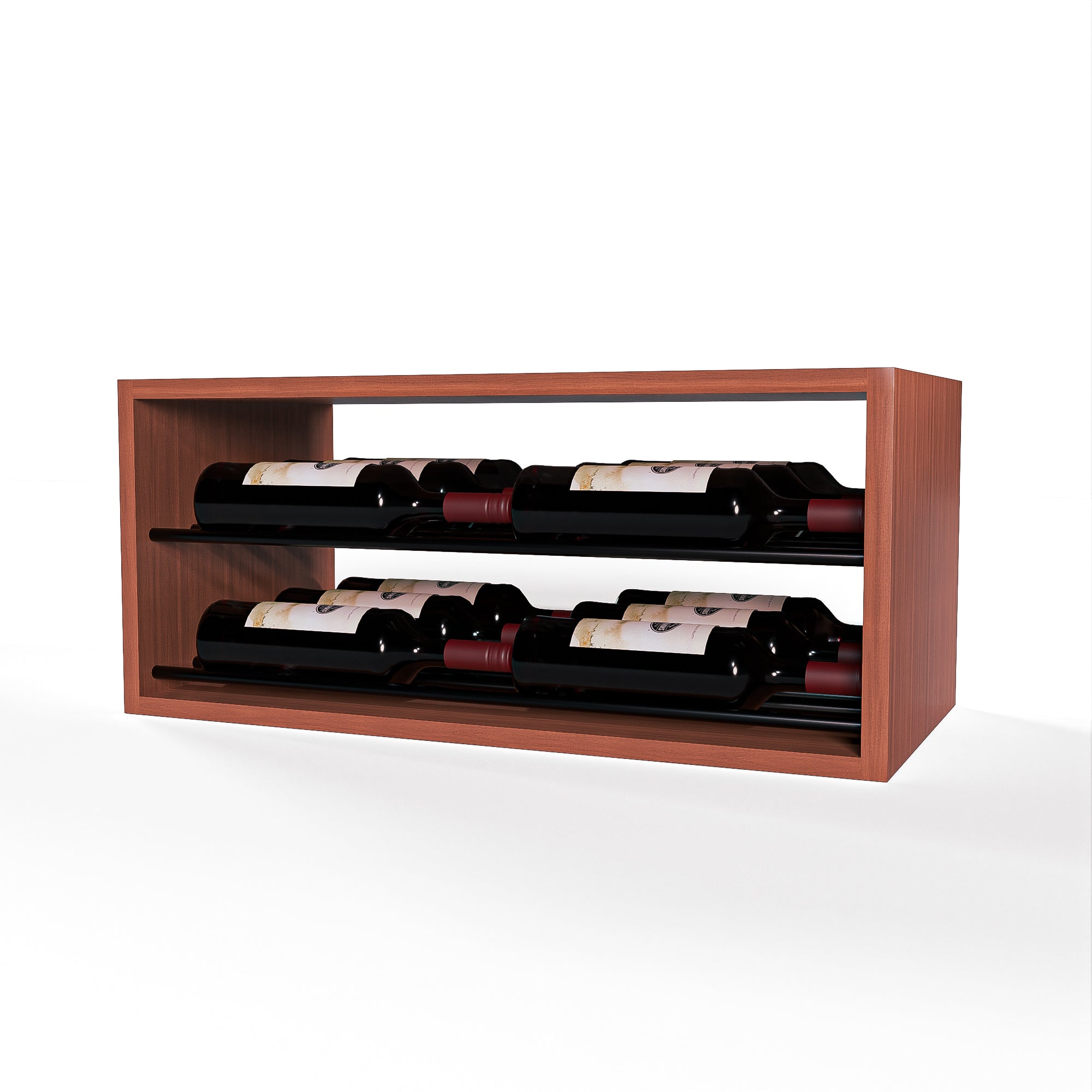 GrandCellar™ - 6 Column Horizontal Label-Forward Wine Display - 12