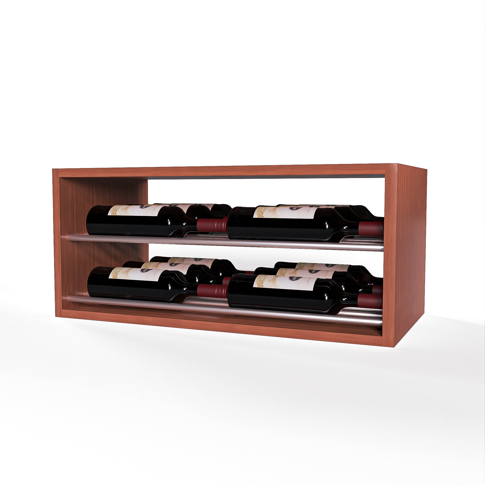 GrandCellar™ - 6 Column Horizontal Label-Forward Wine Display - 12