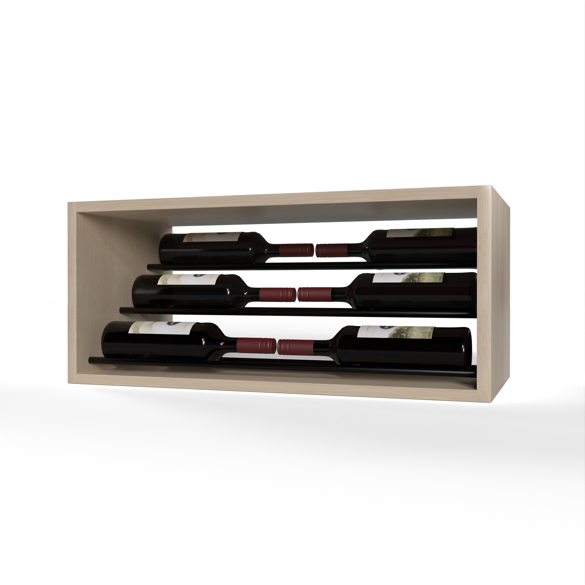 GrandCellar™ - 6 Column Waterfall Label-Forward Wine Display - 12