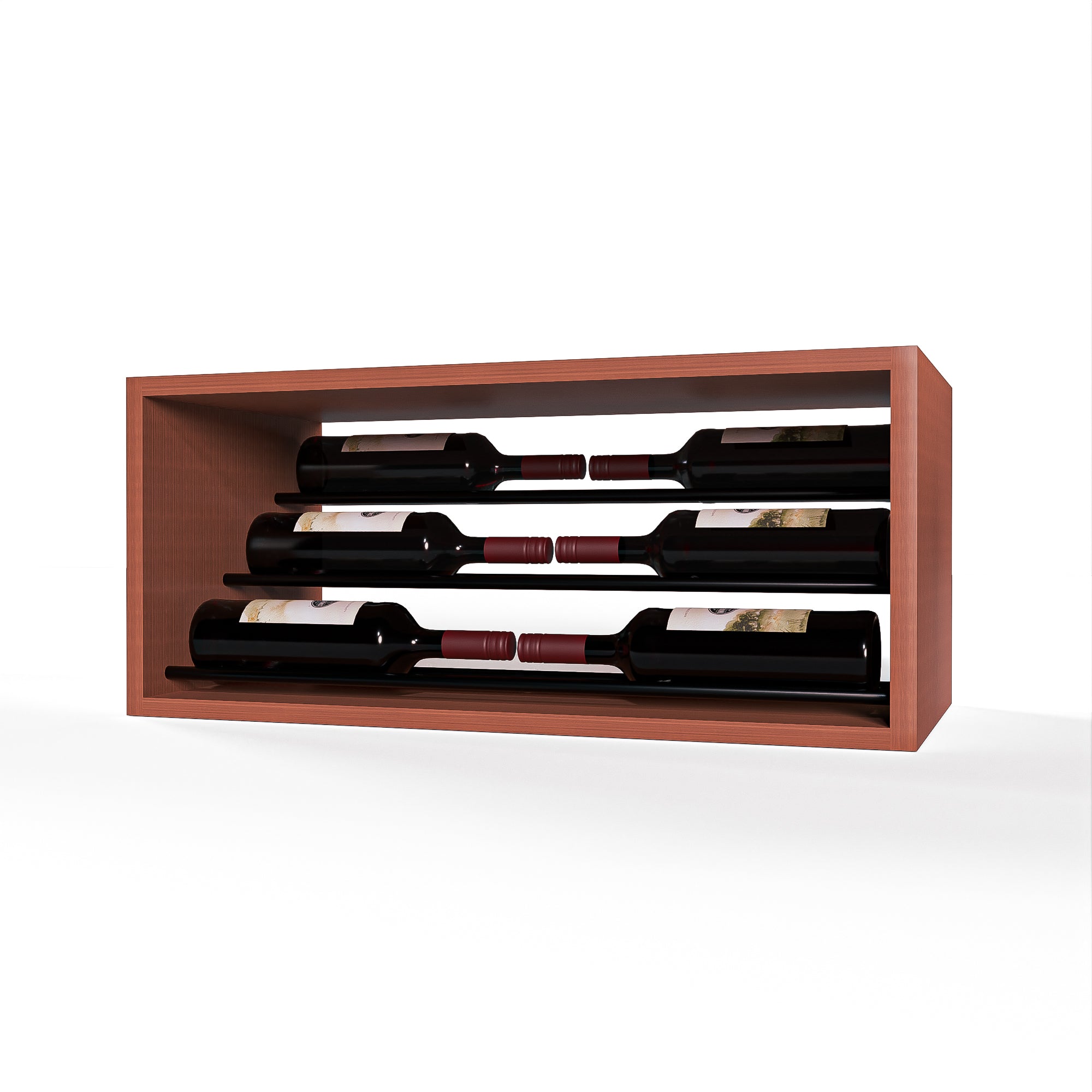 GrandCellar™ - 6 Column Waterfall Label-Forward Wine Display - 12