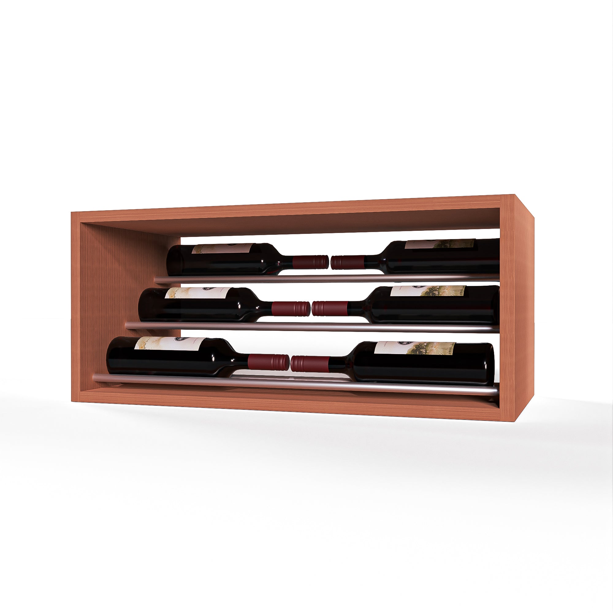 GrandCellar™ - 6 Column Waterfall Label-Forward Wine Display - 12