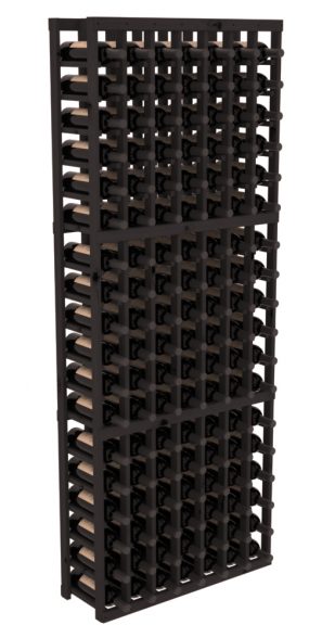 InstaCellar - 7 Column Standard Rack in Alder Black stained without Clear Coat