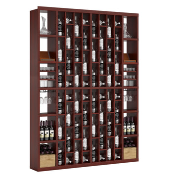 Bar & Beverage The Parlor Display in Grand Mahogany Cherry stained with WineSafe™ Satin Sealant
