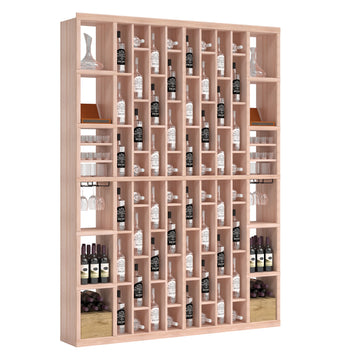 Bar & Beverage The Parlor Display in Grand Mahogany Unstained without WineSafe™ Satin Sealant