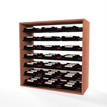 GrandCellar™ - 8 Column Full-Depth Label-Forward Horizontal Wine Display  - 36