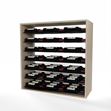 GrandCellar™ - 8 Column Full-Depth Label-Forward Horizontal Wine Display  - 36