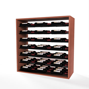 GrandCellar™ - 8 Column Full-Depth Label-Forward Horizontal Wine Display  - 36