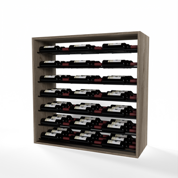 GrandCellar™ - 8 Column Full-Depth Label-Forward Horizontal Wine Display  - 36