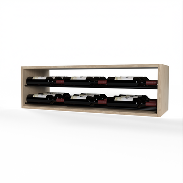GrandCellar™ - 8 Column Horizontal Label-Forward Wine Display - 12