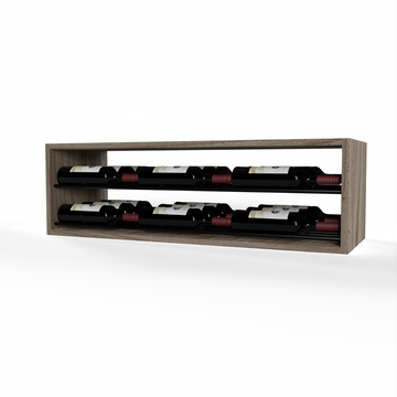 GrandCellar™ - 8 Column Horizontal Label-Forward Wine Display - 12