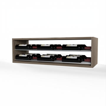 GrandCellar™ - 8 Column Horizontal Label-Forward Wine Display - 12