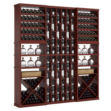 Bar & Beverage The Reserve Display in Grand Mahogany Cherry stained with WineSafe™ Satin Sealant