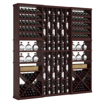 Bar & Beverage The Reserve Display in Grand Mahogany Walnut stained with WineSafe™ Satin Sealant