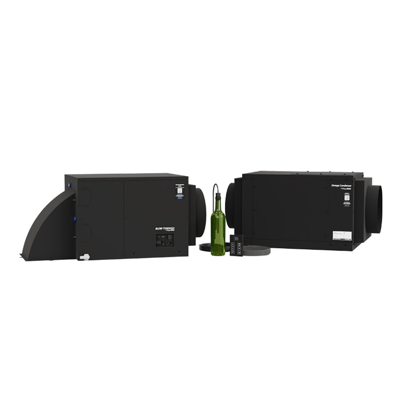 WhisperKOOL Blow-Through 8000 – Omega 110V Condenser in Omega Hybrid 110V Condenser