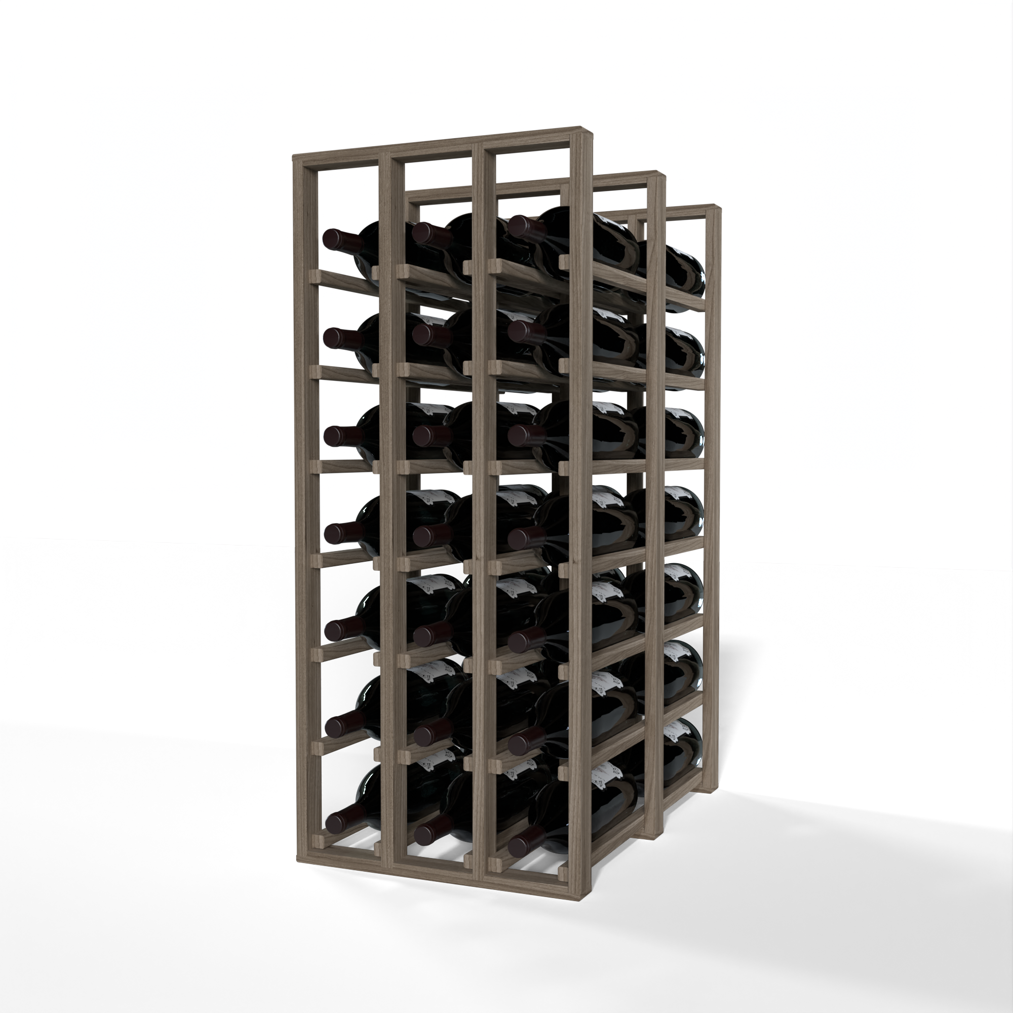 GrandCellar™ - 3 Column Full-Depth Double Deep Magnum Wine Rack - 36