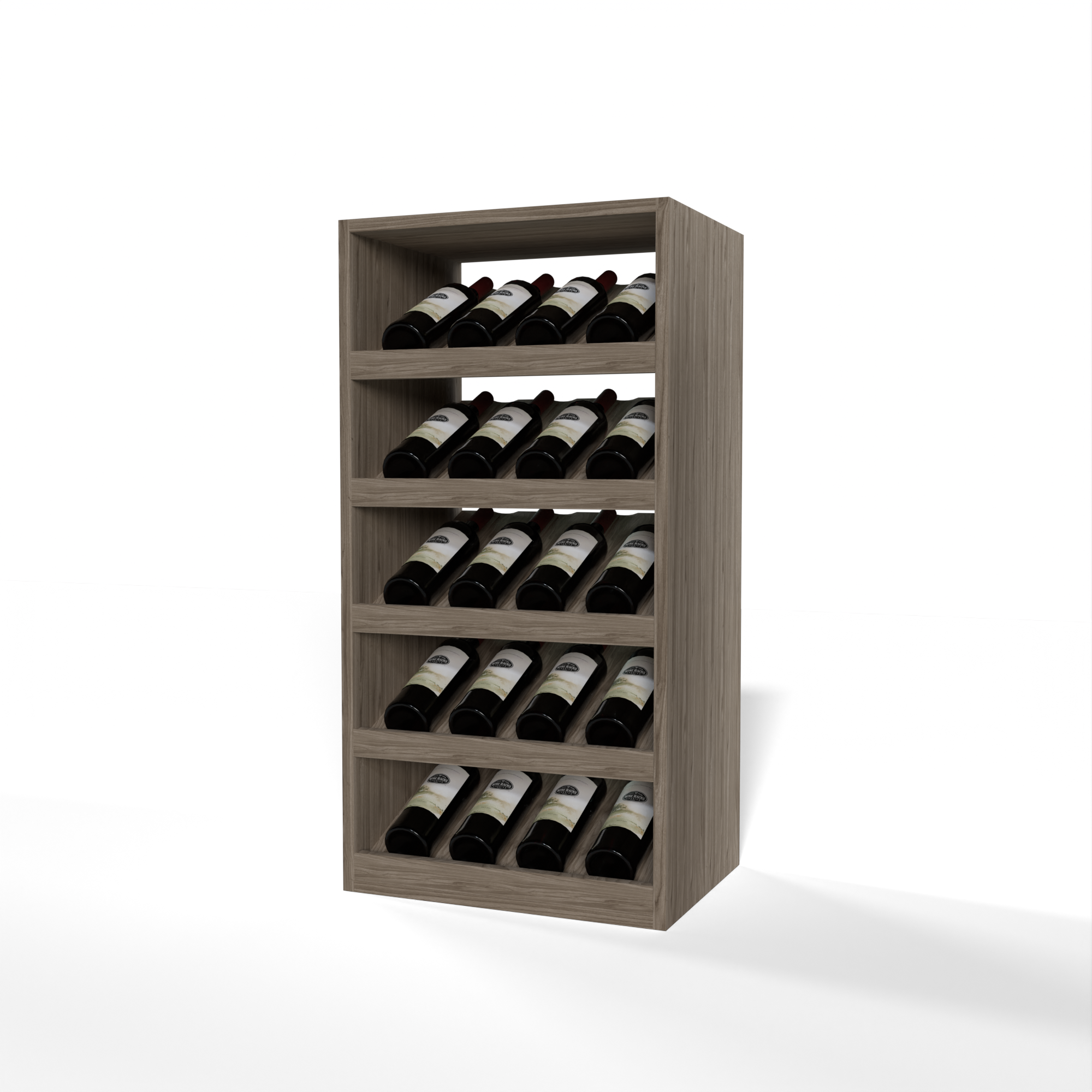 GrandCellar™ - 4 Column Full-Depth Cradle Wine Display - 36