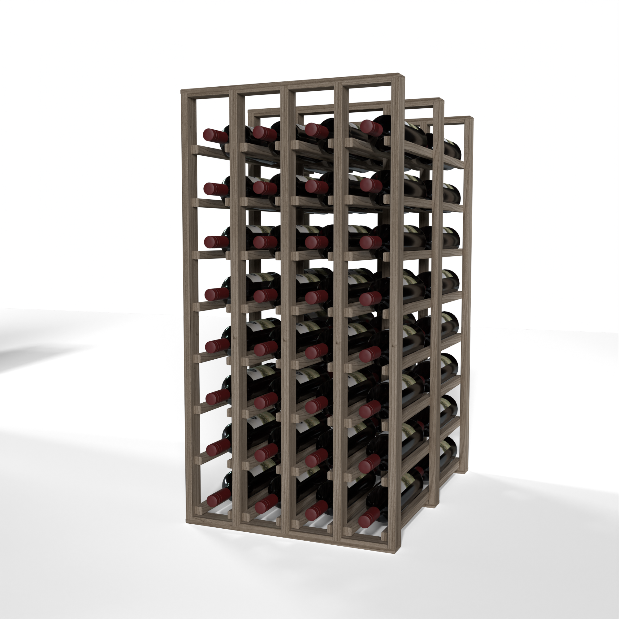 GrandCellar™ - 4 Column Full-Depth Double Deep Wine Rack - 36