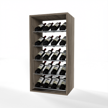 GrandCellar - 4 Column Full-Depth Label-Forward Wine Base Display - 36