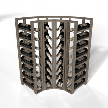 GrandCellar™ - 4 Column Full-Depth Standard Corner Wine Rack - 36