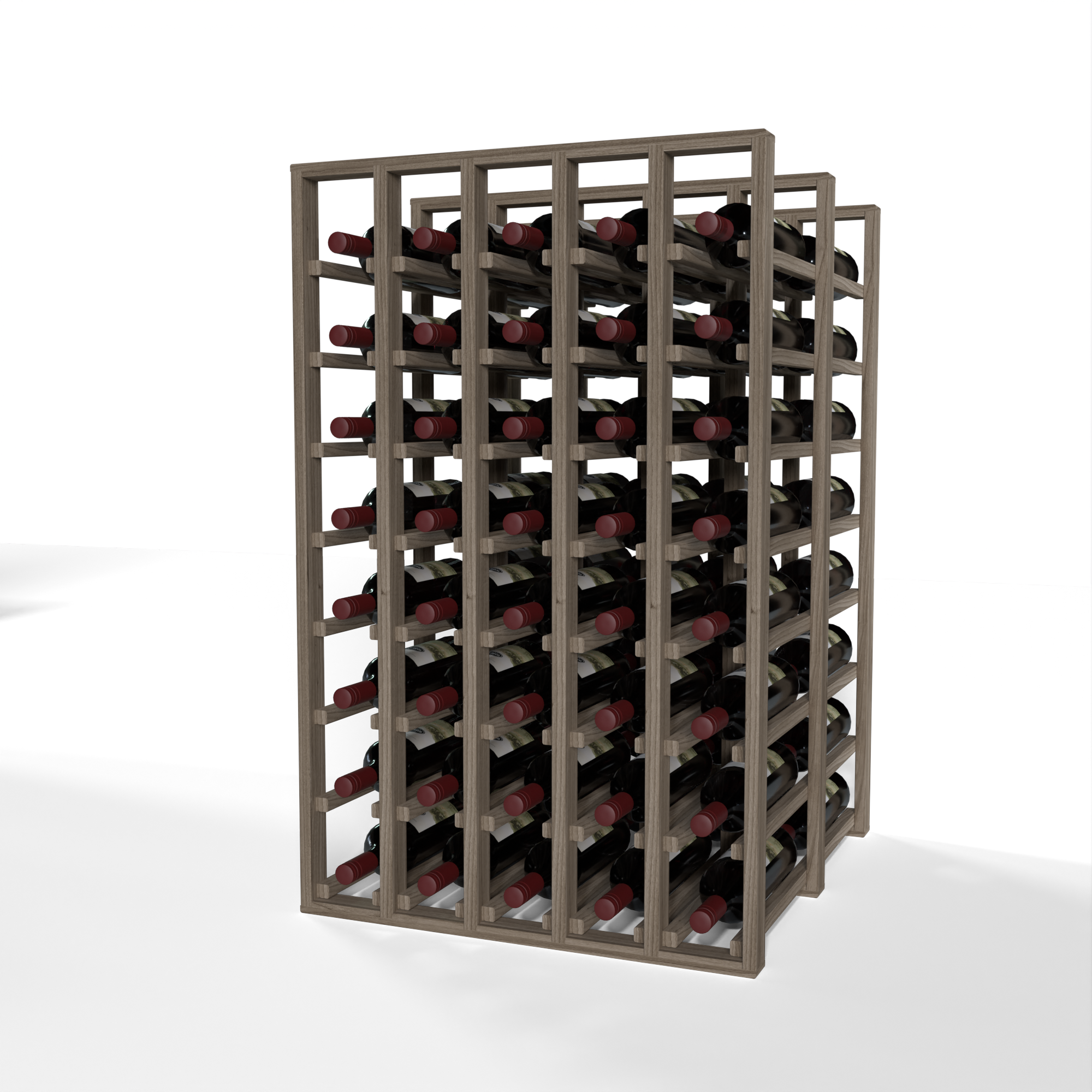 GrandCellar™ - 5 Column Full-Depth Double Deep Wine Rack - 36