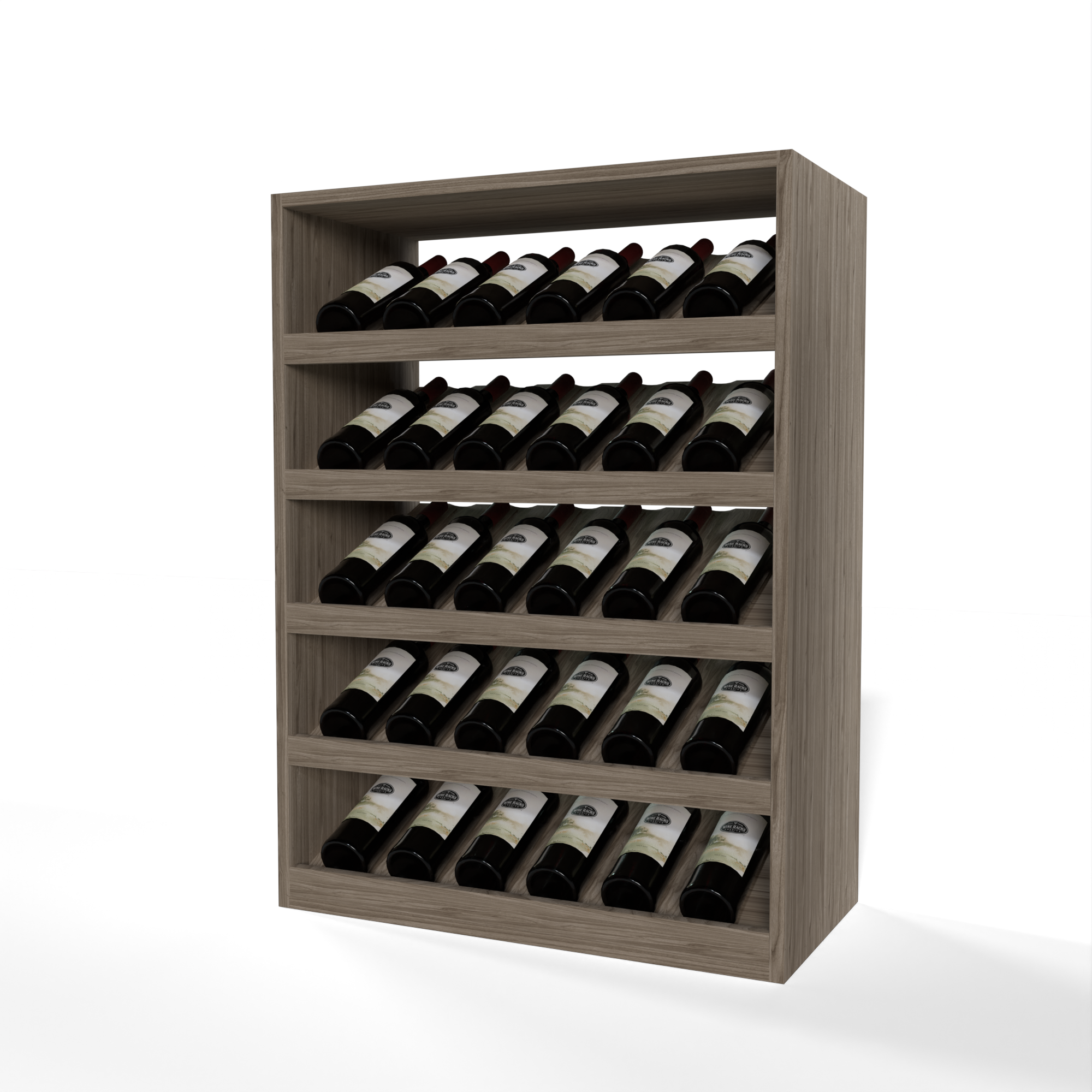 GrandCellar™ - 6 Column Full-Depth Cradle Wine Display - 36