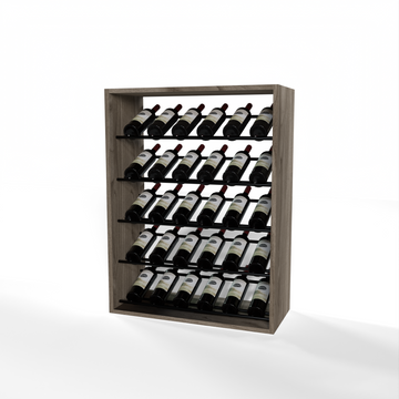 GrandCellar - 6 Column Full-Depth Label-Forward Wine Base Display - 36