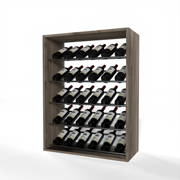 GrandCellar - 6 Column Full-Depth Label-Forward Wine Base Display - 36