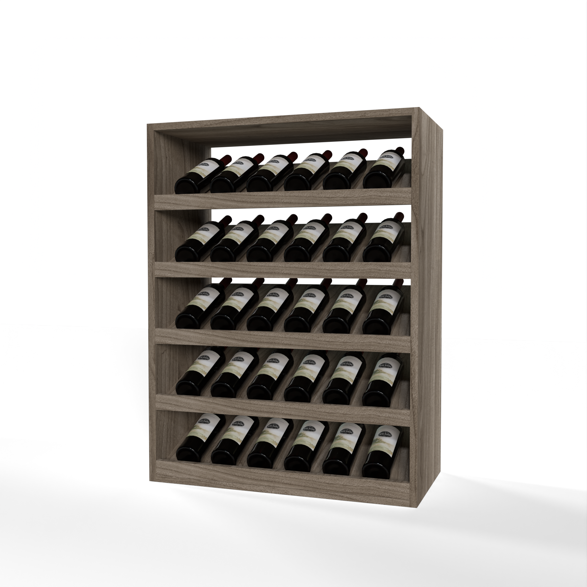 GrandCellar™ - 6 Column Full-Depth Wine Display  - 36