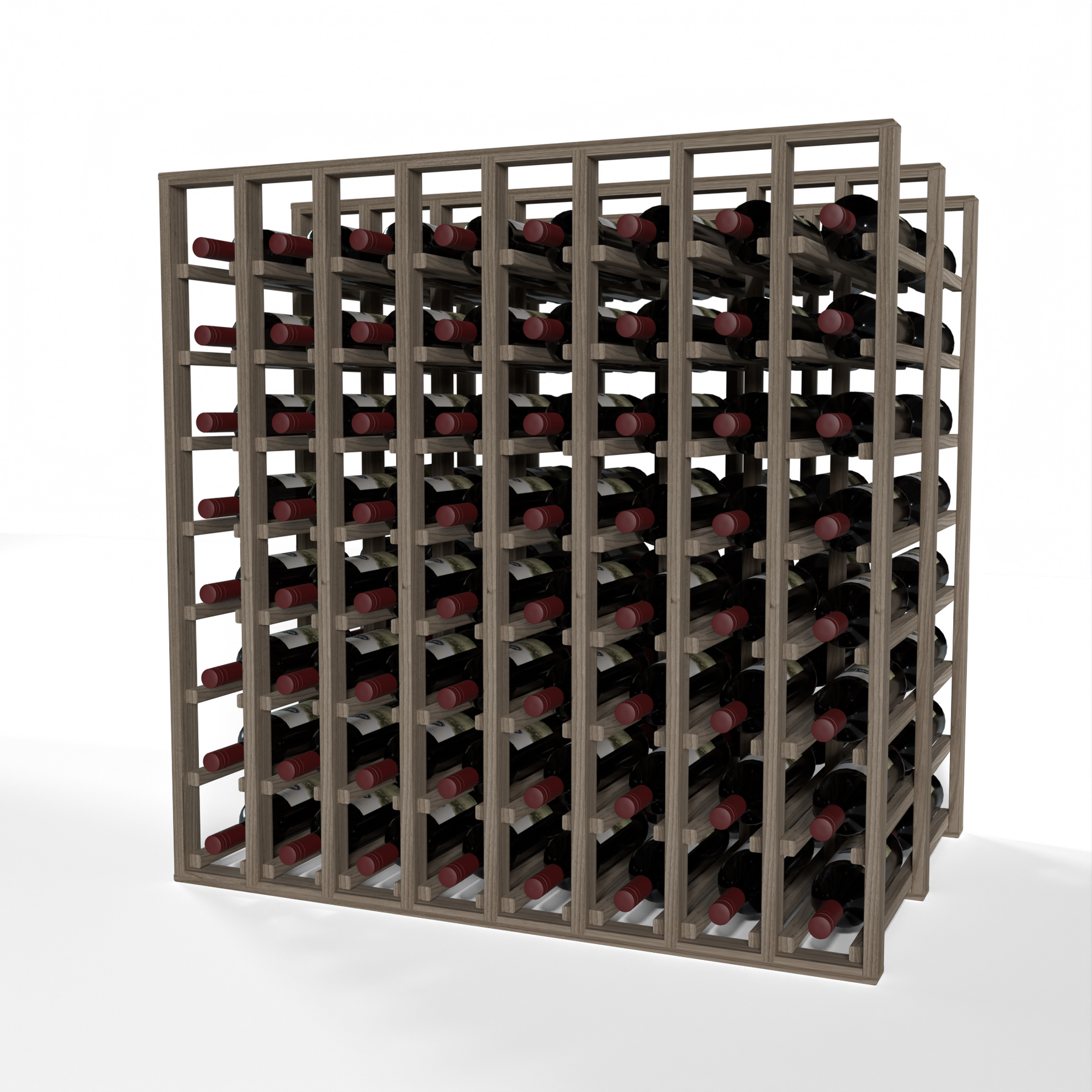 Double Deep Rack Depth GrandCellar™ - 8 Column Full-Depth Double Deep Wine Rack - 36
