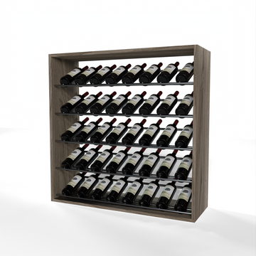 GrandCellar - 8 Column Full-Depth Label-Forward Wine Base Display - 36