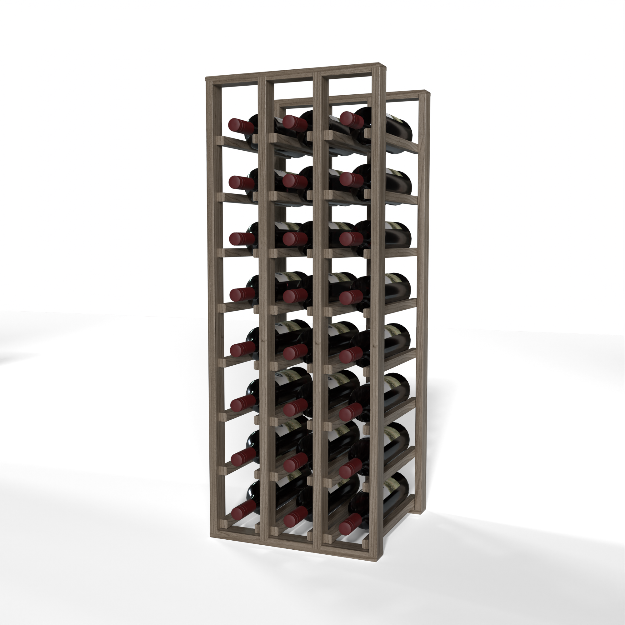 GrandCellar™ - 3 Column Full-Depth Standard Wine Rack - 36