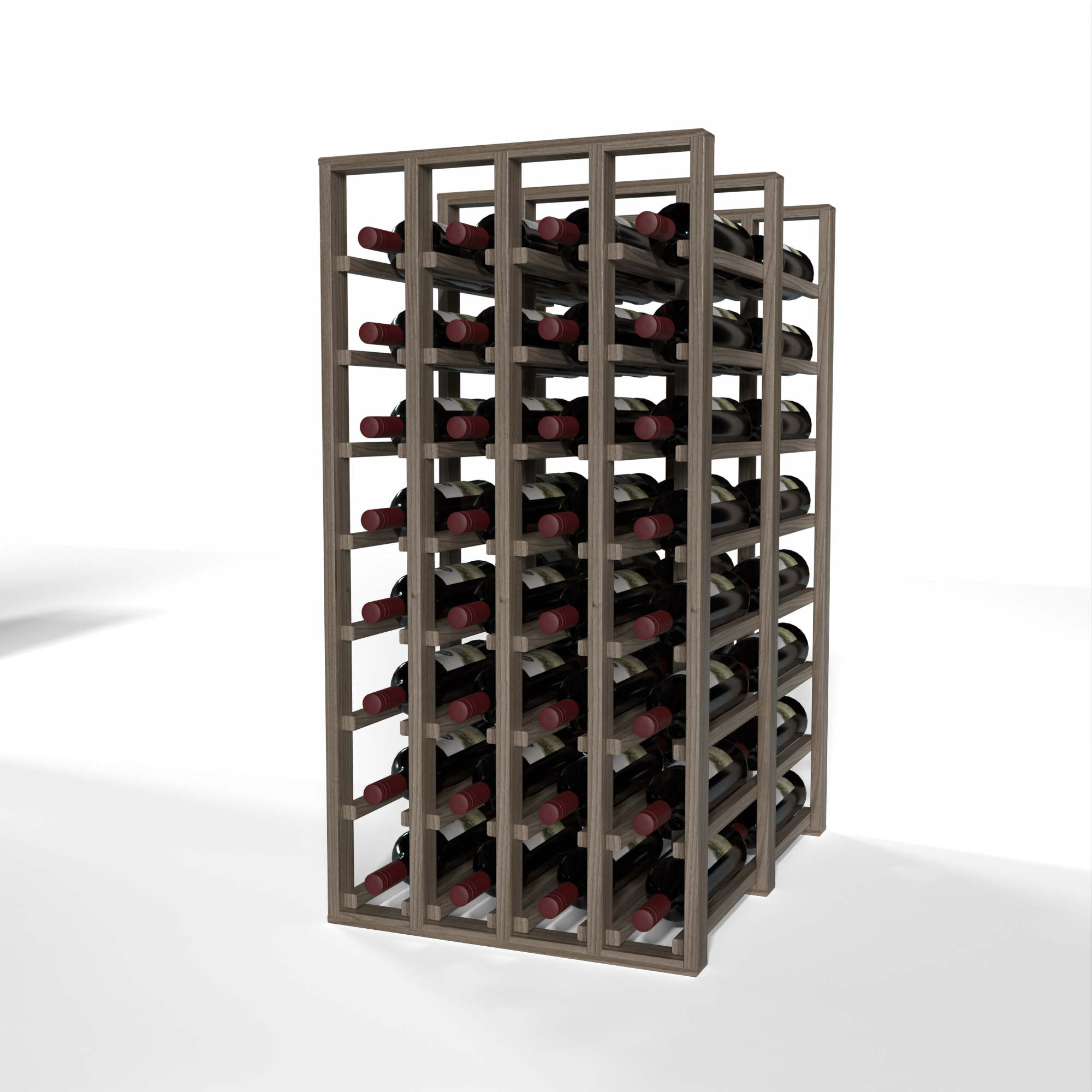 GrandCellar™ - 4 Column Full-Depth Double Deep Wine Rack - 36