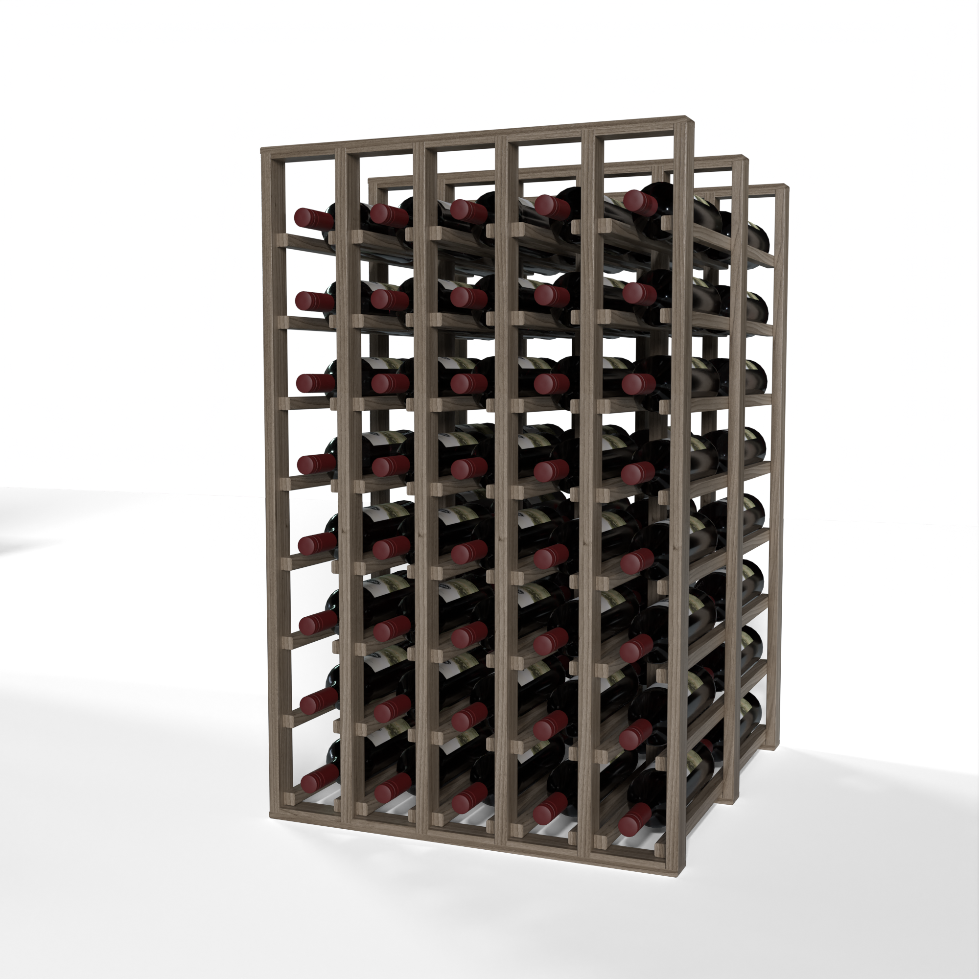 GrandCellar™ - 5 Column Full-Depth Double Deep Wine Rack - 36