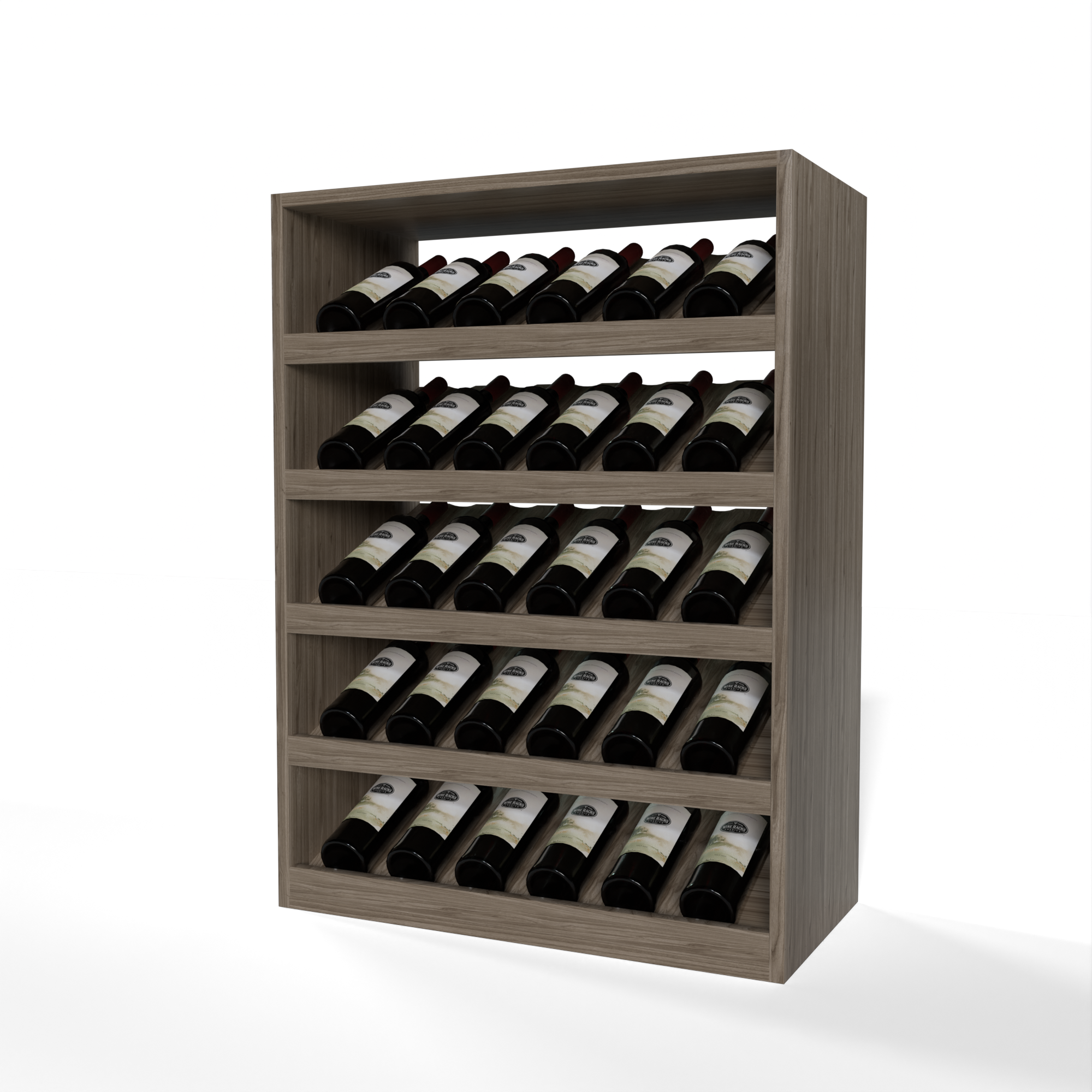 GrandCellar™ - 6 Column Full-Depth Cradle Wine Display - 36