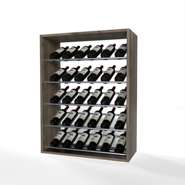 GrandCellar - 6 Column Full-Depth Label-Forward Wine Base Display - 36