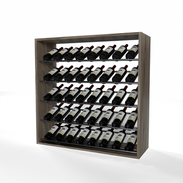 GrandCellar - 8 Column Full-Depth Label-Forward Wine Base Display - 36