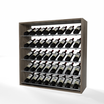 GrandCellar - 8 Column Full-Depth Label-Forward Wine Base Display - 36