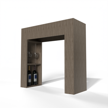 GrandCellar™ - 8 Column Full-Depth Square Arch w/Shelf - 36
