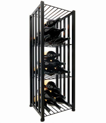 Wine Bin Short (48 Bottles) in Single Wide (48 Bottles) Matte Black