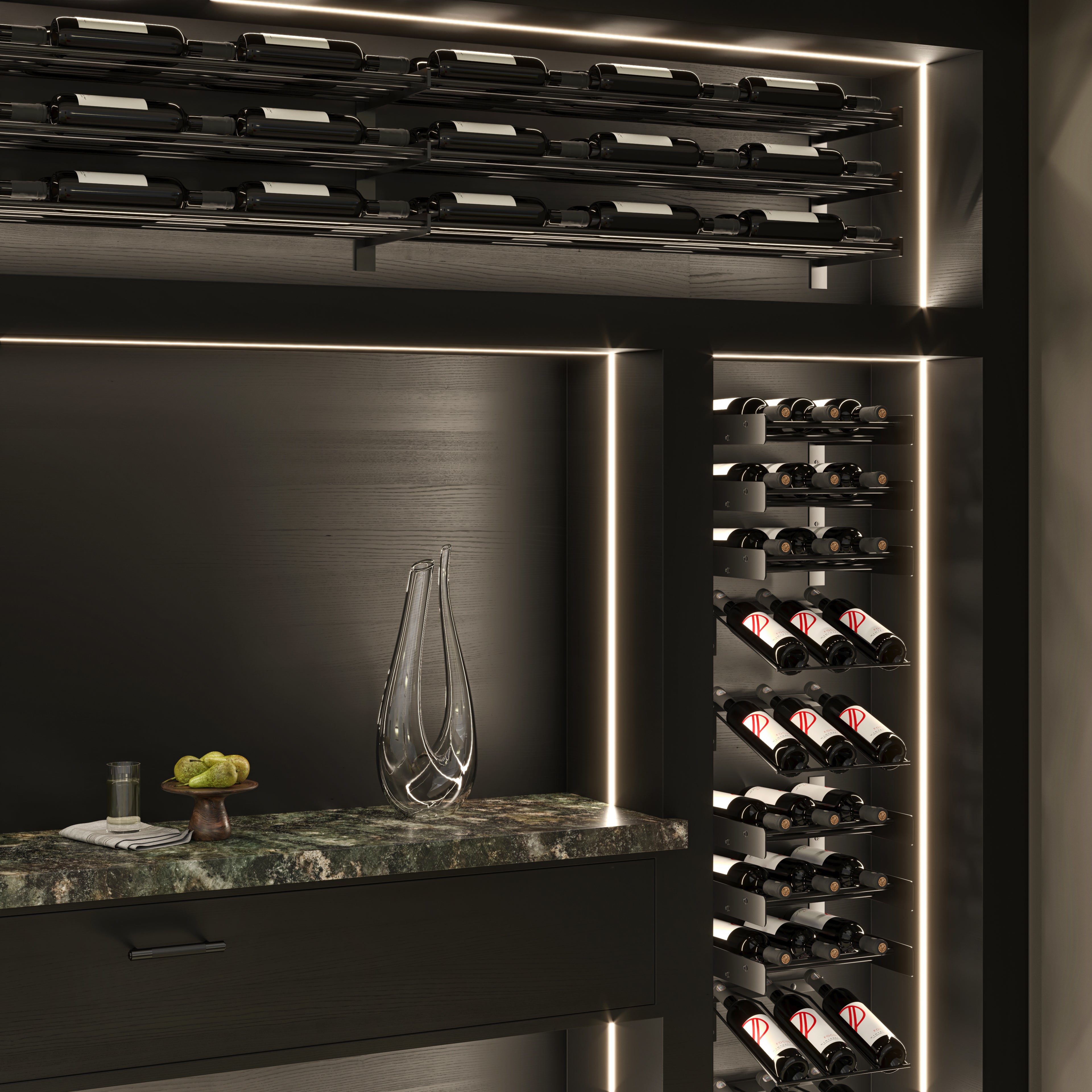 Evolution Wine Wall Cork Ledge