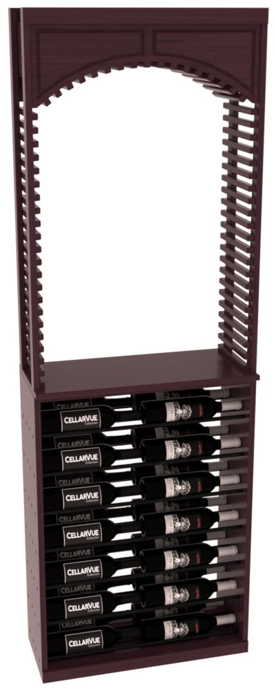 CellarVue - 26" Cellar Arch / Horizontal Display Combo - Black Metal Rods