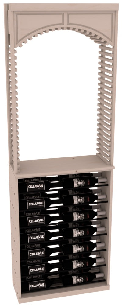 CellarVue - 26" Cellar Arch / Horizontal Display Combo - Black Metal Rods