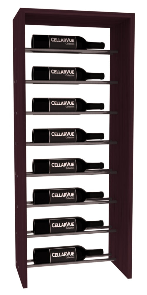 CellarVue - 17.5" Horizontal Top Display - Gunmetal Rods