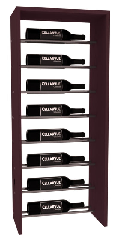 CellarVue - 17.5" Horizontal Top Display - Gunmetal Rods
