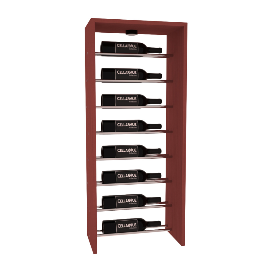 InstaCellar - 17.5" Horizontal Top Display - Black Metal Rods