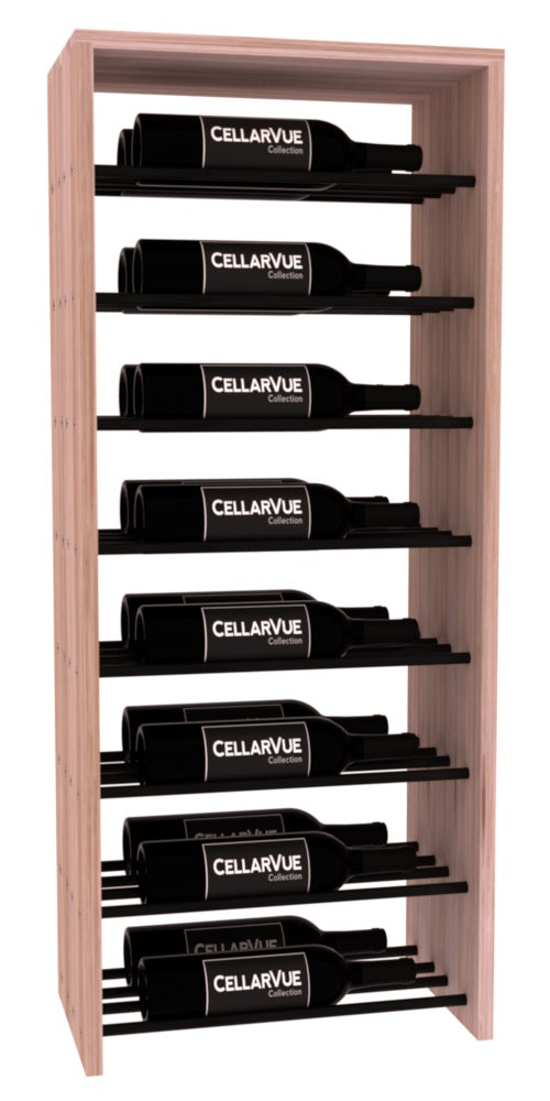 InstaCellar - 17.5" Horizontal Double Deep Top Display - Black Metal Rods