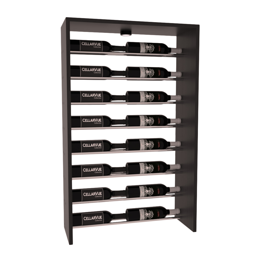 InstaCellar - 26" Horizontal Top Display - Black Metal Rods